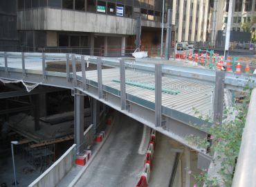 Estacade routière chantier BUREF La Défense